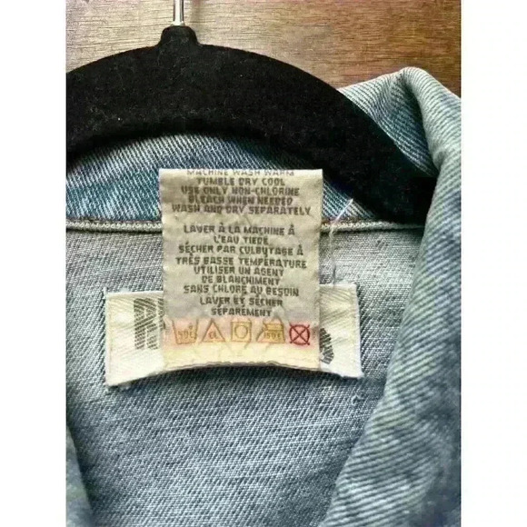 Reflect Jeans Women's Denim Jacket Blue Medium Long Sleeve Button Front - Picture 7 of 7